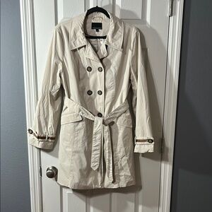 Cynthia Rowley Cream Trench Coat